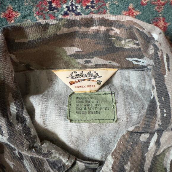 Vintage 80s-90s Cabela’s Realtree Camo 4-Pocket Jacket Size Medium 23 1/4 x 27 - Picture 3 of 7